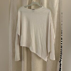 Mossimo Asymmetrical Top White Women’s